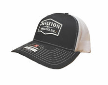 Load image into Gallery viewer, Black front White Mesh Shield Snapback