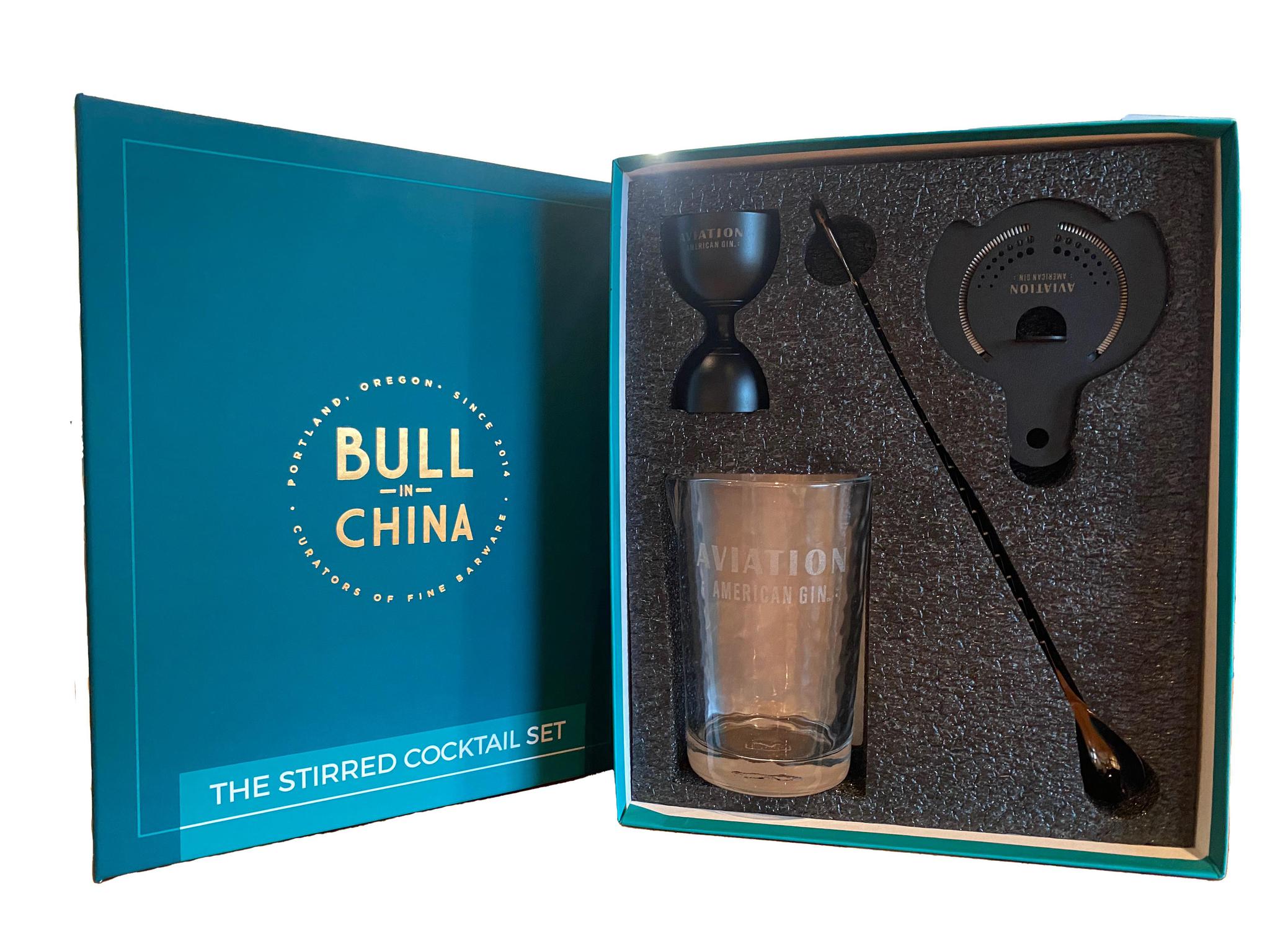 Aviation X Bull in China The Stirred Cocktail Set